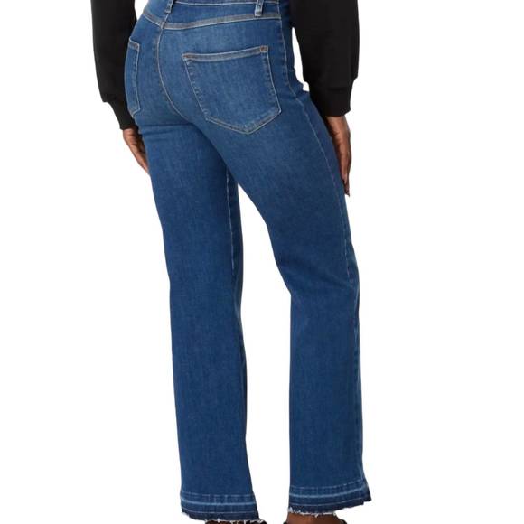 NEW LYSSE 'holding power' relaxed straight denim in blue - Picture 6 of 8